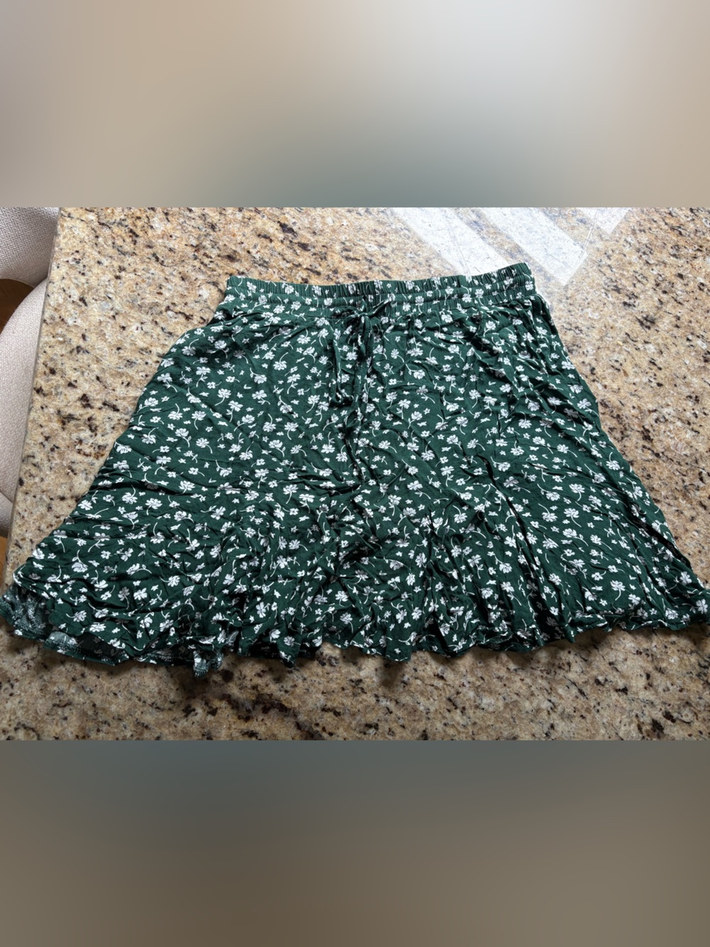 Princess Polly Dark Green Floral Mini Skirt